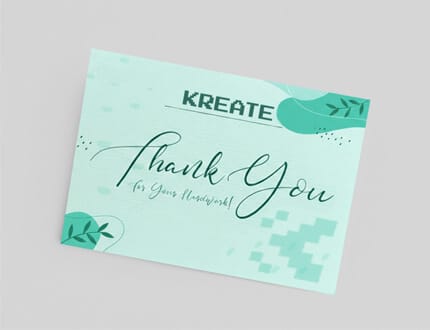 thankyou card εκτυπώσεις για τη μόδα