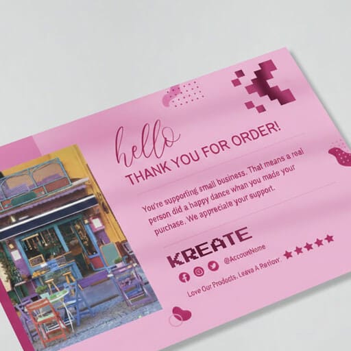 thankyou card εκτυπώσεις για τη μόδα